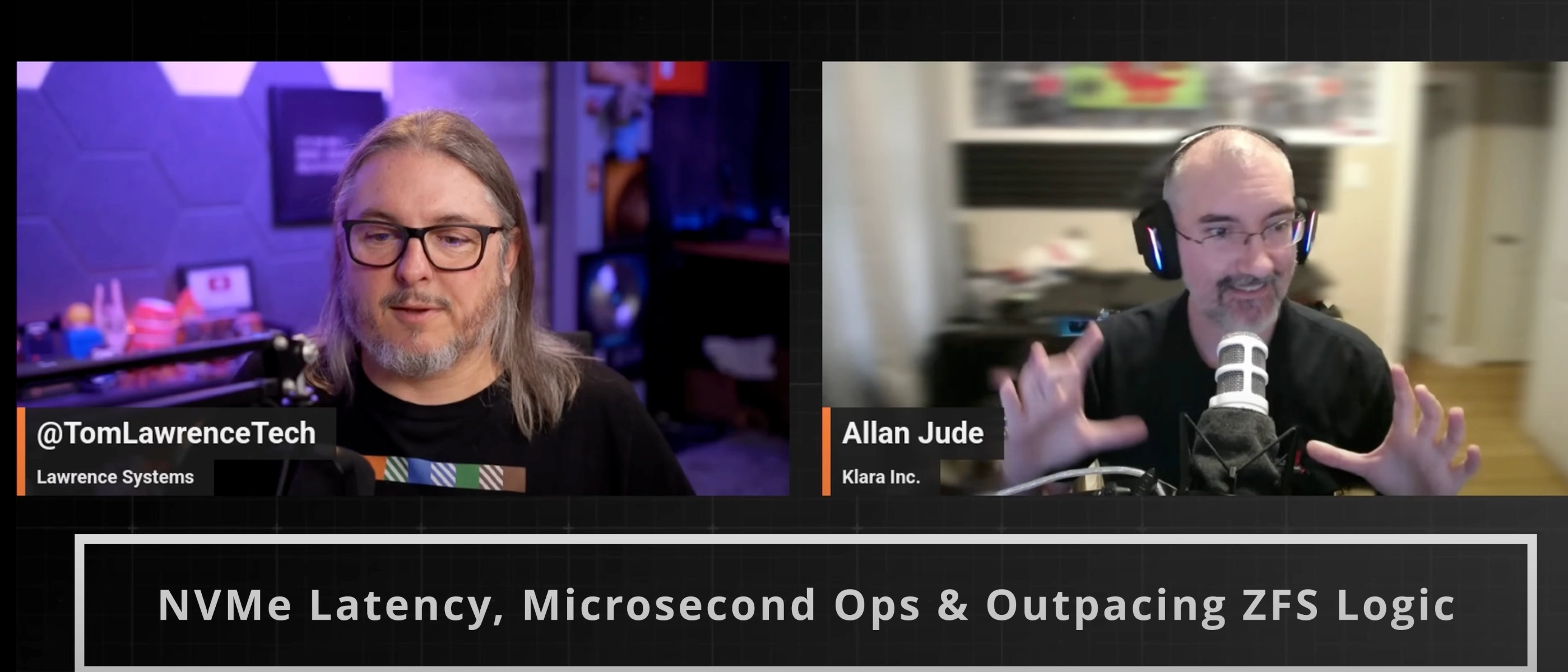 图 3. Lawrence Systems 和 Allan Jude 的连线对话。